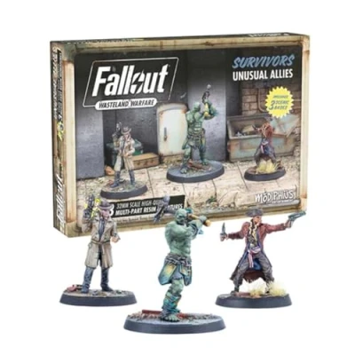 Image of Modiphius Entertainment Fallout Wasteland Warfare Survivors Unusual Allies Miniatures Set