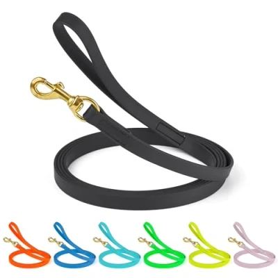Image of Viper Biothane Working Tracking Lead Leash Long Line for Dogs 2 Colors and 6 Sizes,Black, 3/4&quot; x 33ft