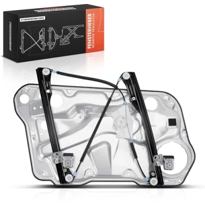 Image of Frankberg Window Regulator Without Motor with Panel Front Right Compatible Golf MK IV Hatchback Estate 1997 2006 1J4837462