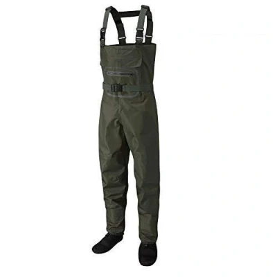 Image of LEEDA PROFIL NEW STOCKING FOOT BREATHABLE FLY FISHING CHEST WADER. (Medium)
