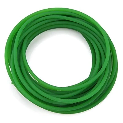Image of PU Transmission Belt,Walfront High Performance Urethane Round Belting Green Rough Appearance Polyurethane Belt for Drive Transmission(5mm*10m)