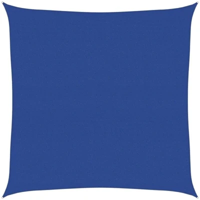Image of vidaXL Sunshade Sail 160 g/m² Square Blue 7x7 m HDPE
