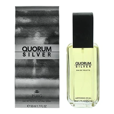 Image of Antonio Puig Quorum Silver 50ml Eau De Toilette Spray