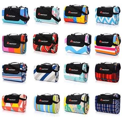 Image of meteor Picnic Blanket Tent Carpet With Carrying Handle Strap And Pocket Waterproof Backing