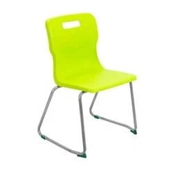 Image of Titan Skid Base Chair Size 5 430mm Seat Height Lime T25 L