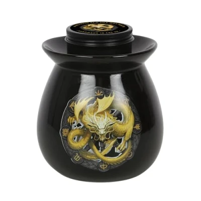 Image of Enchanting Imbolc Wax Melt Burner Gift Set by Anne Stokes 11.5cm x 10cm (1 Pack) Luxury Oil &amp; Musk Scented Ideal for Fantasy Pagan Lovers