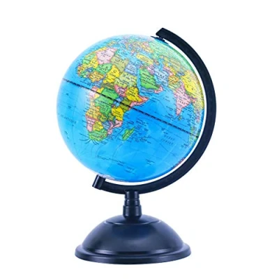 Image of Exerz Educational World Globe 20cm Swivel Rotating Desk Top Diameter (French Map)