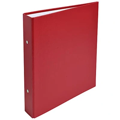 Image of Exacompta Ref. 51075E Rigid PP binder 2 round rings, diameter 25 mm Spine 40 External dimensions: 23x21 cm A5 file format Colour: red