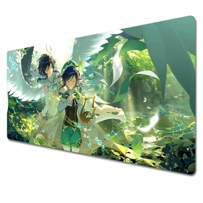 Image of Genshin Impact Mouse padGaming pad AnimeXXL 900x400Office Desk mat LargeWaterproof Anti SlipVentiBarbatos (31.5 x 11.8 0.1 in)