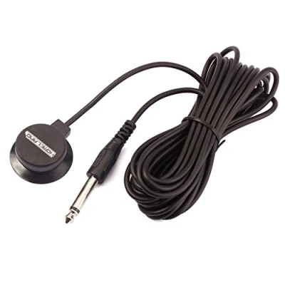 Image of Alnicov Mini Piezo Pickup Contact Microphone Transducer with 1/4 Output Plug and 3 Meters Cable for Acoustic Guitar Violin Banjo Mandolin