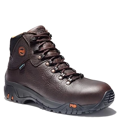 Image of Timberland Pro 85520 Titan Trekker Waterproof Brown Boots Size 9.5 W UK