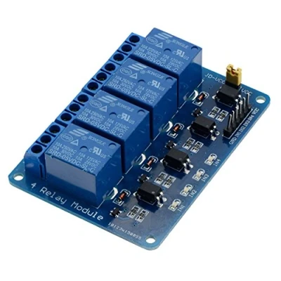 Image of 12V 4 Channel Relay Board Module High/Low Trigger