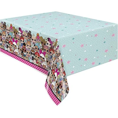 Image of Unique Party 79113 LOL Surprise Plastic Tablecloth, 7ft x 4.5ft