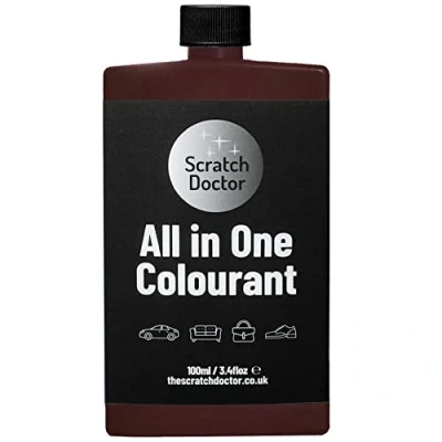Image of Scratch Doctor All in One Leather Colourant Self Seal Dye Repair Paint for Furniture, Sofas, Car Seats (Bordeaux, 100ml)