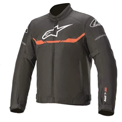 Image of Alpinestars Men&#039;s T sp S Waterproof Jacket Fluorescent, Black/Fluo Red, L