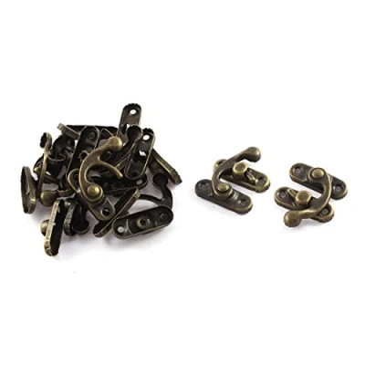Image of Sourcingmap Retro Style Swing Bag Clasp Closure Lock Box Latch Bronze Tone 10 Pcs
