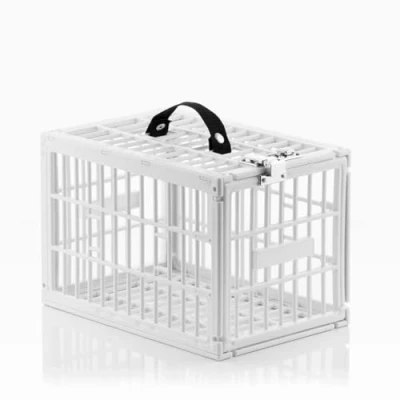 Image of InnovaGoods Food Safe Fridge Safety Cage, Polypropylene (PP), White, Unitalla