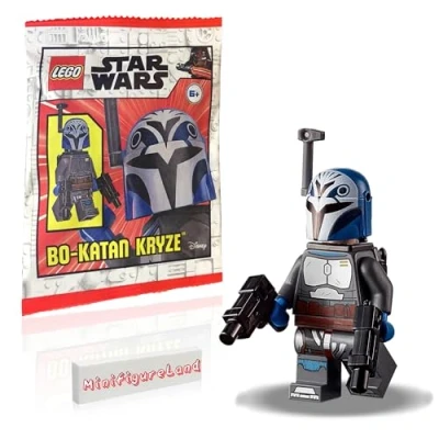 Image of LEGO Star Wars The Mandalorian Minifigure Bo Katan Kryze with Jetpack and Weapons 75316