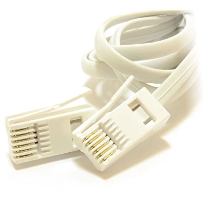 Image of kenable BT 6 Wire 631A Plug to Male Telephone Cable 5m [5 metres]