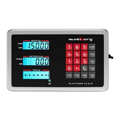 Image of Steinberg Systems SBS PF 150W Platform Scale Wireless 0.2 150 kg Floor Industrial Pallet (Stainless Steel, LED Display, Weighing Surface 400x500 mm)