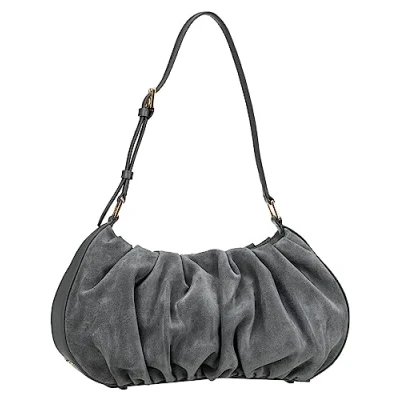 Image of Mandarina Duck Women&#039;s Velvet Plisse Crossover, London Fog, Taglia Unica