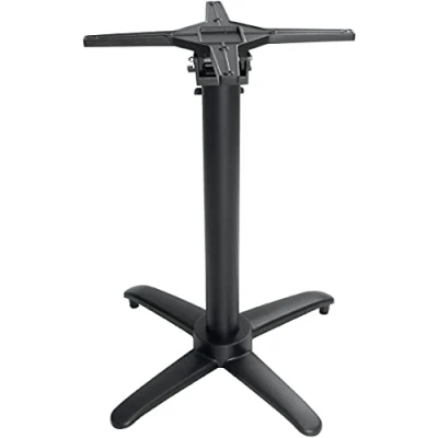 Image of Bolero Aluminium Flip Top Table Base Black