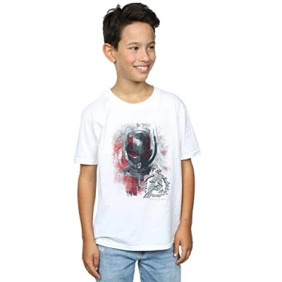Image of Marvel Boys Avengers Endgame Ant Man Brushed T Shirt White 5 6 Years