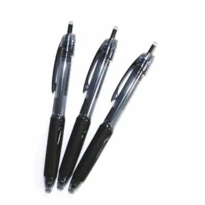 Image of Uni ball Power Tank Ballpoint Retractable &amp; Fine Pen Rubber Grip Type 0.5mm black Ink value Set of 3 by