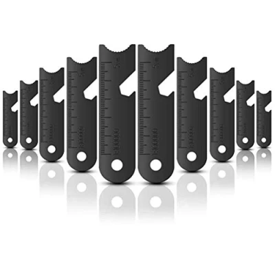 Image of Mify 10 Pcs Outdoor Flint Scraper Striker Fire Starter for Camping Hiking Hunting Emergency Survival No Magnesium Rod
