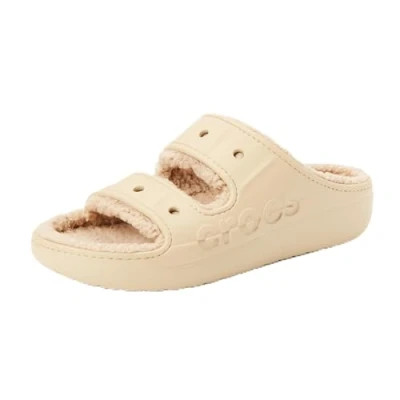 Image of Crocs Unisex Baya Cozzzy Sandal, Chai, 8 UK