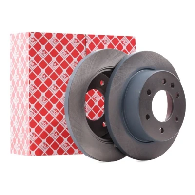 Image of 2E0615601A Brake disc FEBI BILSTEIN 27699 Rear Axle 298mm 16,3mm 6 Hole 130mm solid Coated MERCEDES BENZ: Sprinter 3 T Platform/Chassis