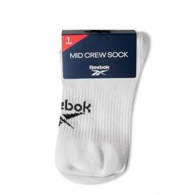 Image of Reebok UNISEX Active Foundation CREW SOCKS, white, S