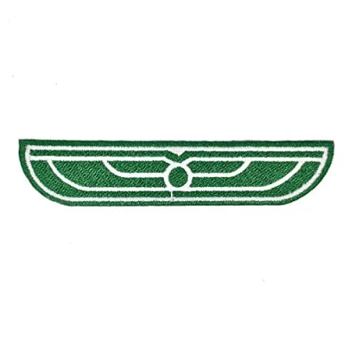 Image of Alien USCSS Nostromo Weyland Yutani Green Wings Embroidered Iron On Patch (95mm x 20mm)