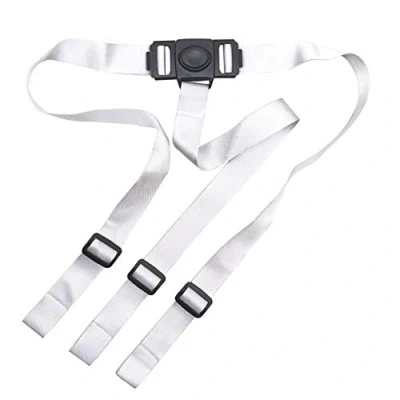 Image of ZARPMA Baby Safety Belt, 3 Point Harness for Child Kid Safe Strap IKEA Antilop High Chair (Grey)