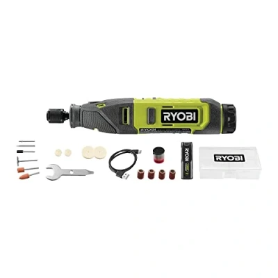Image of Ryobi RRT4 120GA15 4V Cordless Rotary Tool (1 x 2.0Ah), Green