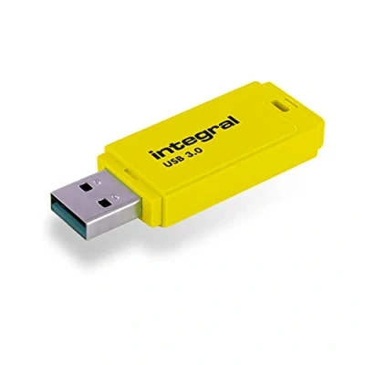 Image of Integral 64GB Neon Yellow USB 3.2 Gen 1 Flash Drive