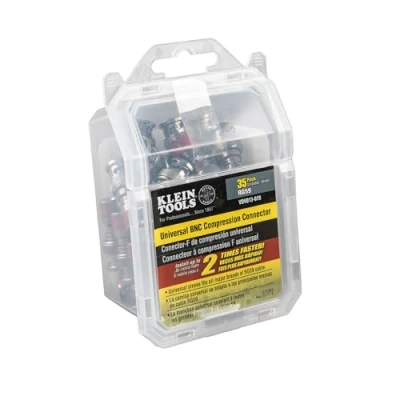 Image of Universal BNC Compression Connectors RG59 35 Pack Klein Tools VDV813 619