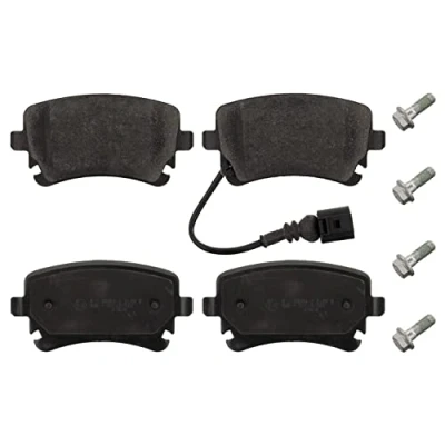 Image of 4E0698451A, 7E0698451, 7E0698451A, 7E0698451B, 7H0698451 Brake pad set BLUE PRINT ADV184239 Rear Axle incl. wear warning contact with screw