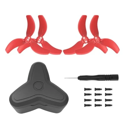 Image of Fututech 3032S Kit 4pcs Colorful Propellers for DJI Avata2 CCW CW Propeller Drone Noise Reduction Accessories Replacement Part (Red)