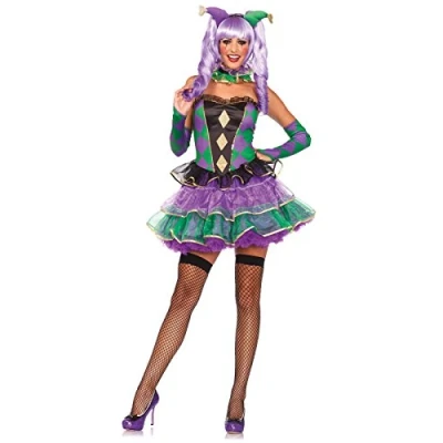 Image of Leg Avenue Mardi Gras Sweetie Costume (Medium/Large, Multi Colour)