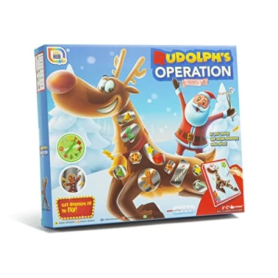 Image of Rudolph&#039;s Operation Game Festive Christmas Themed Classic Kids &amp; Adults Family Fun