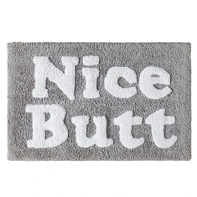 Image of Jessica Simpson Cotton Bath Rug, Premium Overtufted Bathroom Machine Washable Decor, 20&quot;x32&quot;, Nice Butt, Grey