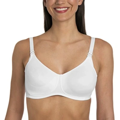 Image of Anita Womens Basic Nursing Bra White Nylon Size 36G