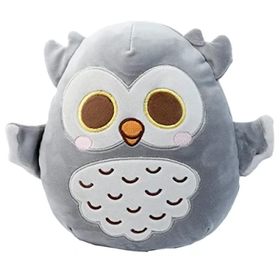 Image of Puckator Squidglys Winston the Owl Adoramals Forest Plush Toy Plushies Cute Animal Baby Newborn Kids Toys Stuff Gifts Gift For Girlfriend Cuddly Stuffed Plushie