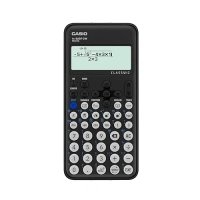 Image of Casio FX 82SP CW Scientific Calculator, Recommended for Spanish and Portuguese Curriculum, 5 Languages, Over 300 Functions, Dark Grey