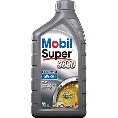 Image of 201510301038 Engine Oil MOBIL Super 3000 Formula R 150886 5W 30 1l Synthetic RENAULT: MASTER 3 Kasten, Clio 4, TRAFIC 2 Kasten