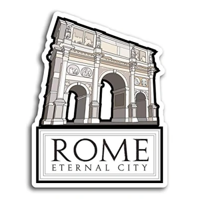 Image of 2 x 10cm Rome Italy Vinyl Stickers City Arch Fun Sticker Laptop Luggage #17036 (10cm Tall)