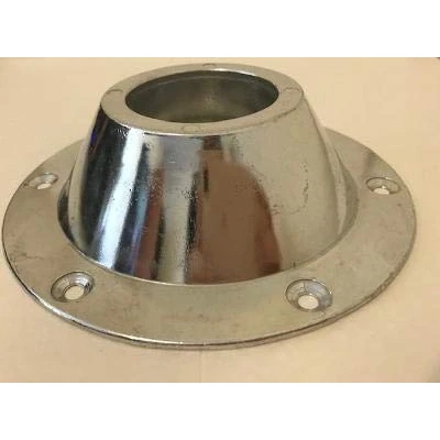 Image of coverandcarry Caravan/Motorhome Island Table Leg Top Polished Silver