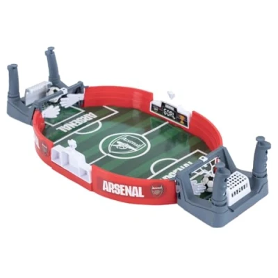 Image of Hy Pro Officially Licensed Arsenal F.C. Mini Tabletop Football Game, Gunners, 2 Balls, Portable, Interactive, Table, Perfect Gift, for Kids Adults and Family Fun