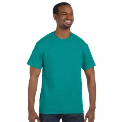 Image of Gildan Mens Heavy Cotton Short Sleeve T Shirt (L) (Antique Jade Dome)